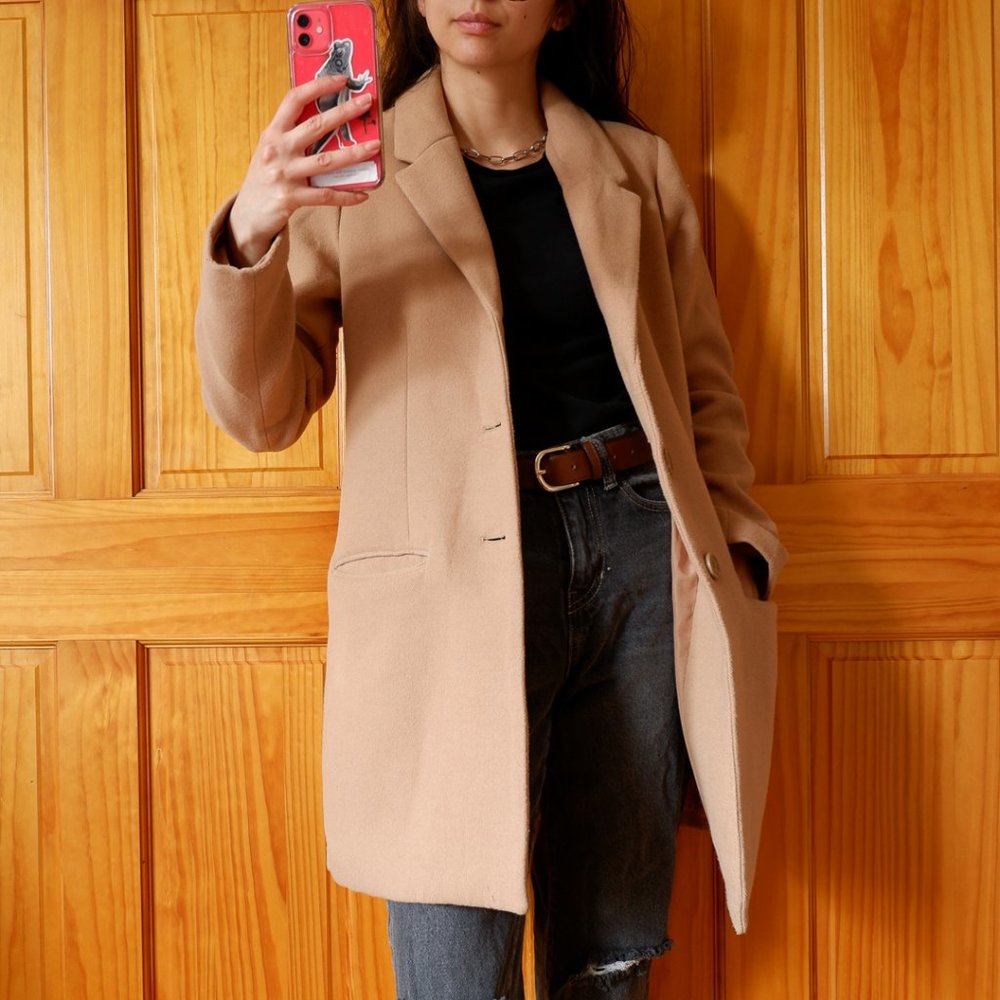 BB Dakota Whiskey Business Twill Camel Coat (XS)